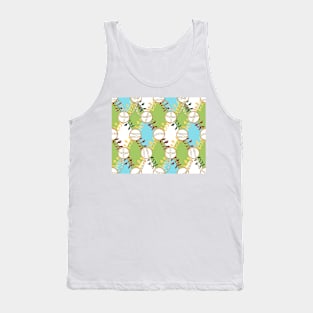 Golden chains with colorful flowers Tank Top